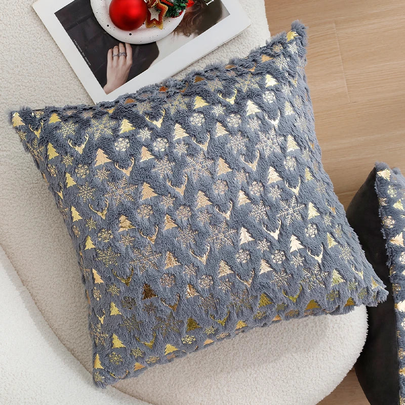 Christmas Cushion Cover the Single Side Personalized Gift 45x45 Cm Home Decorative Pillow Cover for Living Room Sofa Party