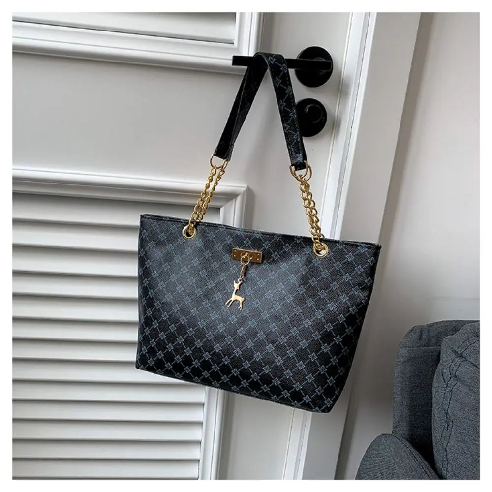 Trendy Shopping Bag Purse Women Luxury Design Tote Bag Large Capacity Handbag Fashion Printing Shoulder Bag