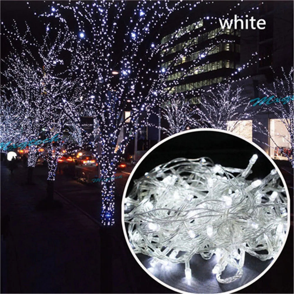 Christmas Lights 5M 10M 20M 30M 50M 100M Led String Fairy Light 8 Modes Christmas Lights For Wedding Party Holiday Lights