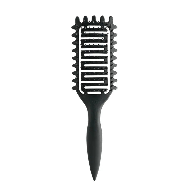 3 in 1 Curl Define Styling Brush Hollow Out Detangling Hair Brush Tangled Hair Comb Shaping Defining Curls Barber Styling Tools