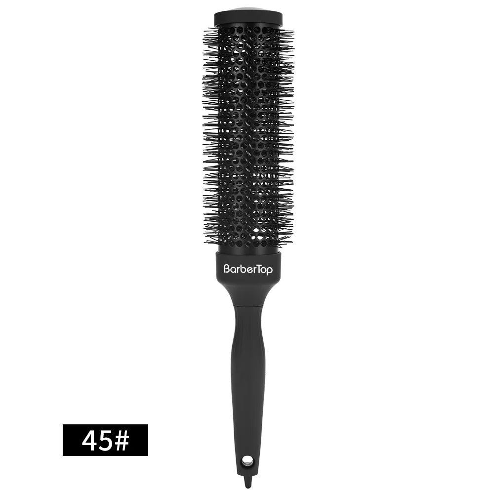35cm Thermal Protection Hair Roller Brush - Salon Blowout Volumizing Tool for Long Thick Hair, Heat Resistant Styling