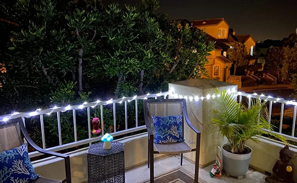 Christmas Decorations 2025 Led Tube Rope String Light Street Garland Fairy Lights New Year 2025 Festoon 10/20/30/40M EU Plug