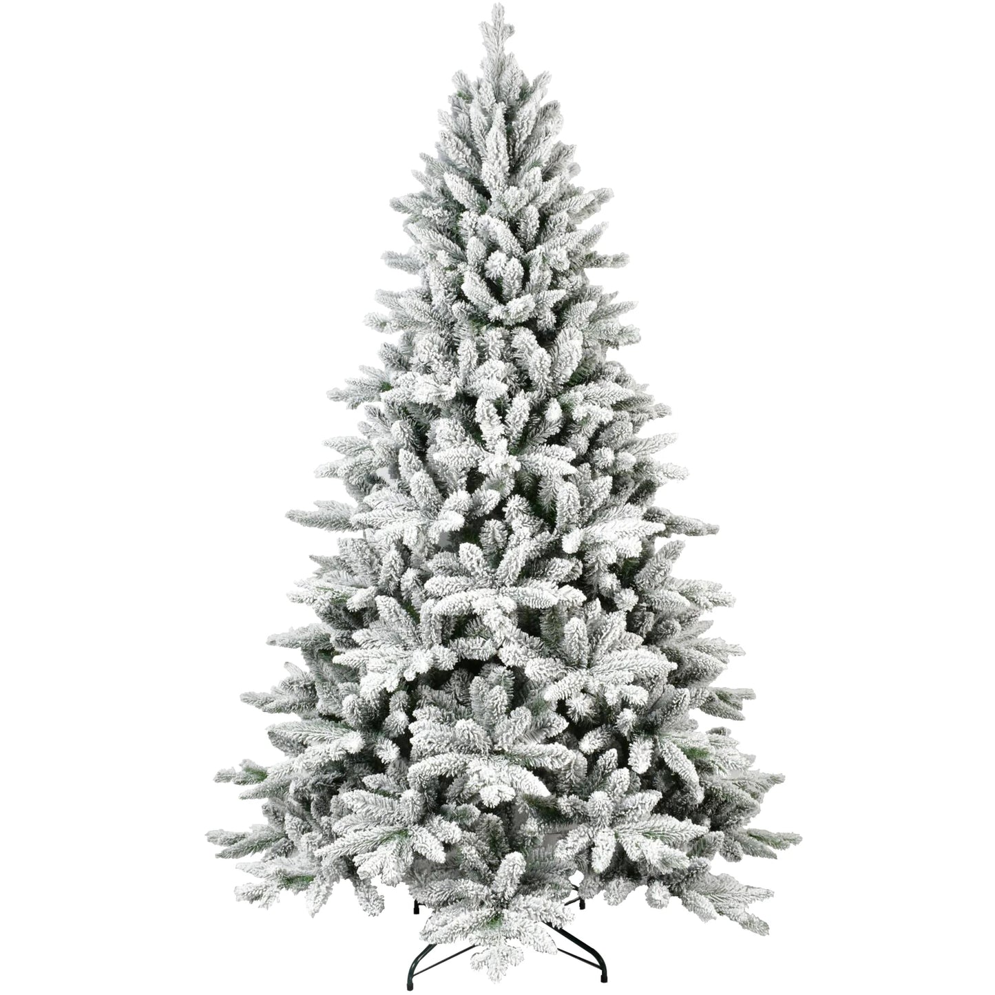 5/6/7ft Best Flocked Artificial Christmas Tree Artificial Hinged Christmas Tree for Holiday Party Office Home Living