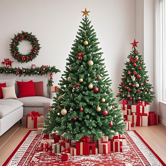 2025 Hot Seller High Quality 5FT 400T PVC Artificial Christmas Tree with Metal Stand for Outdoor Home Decoration