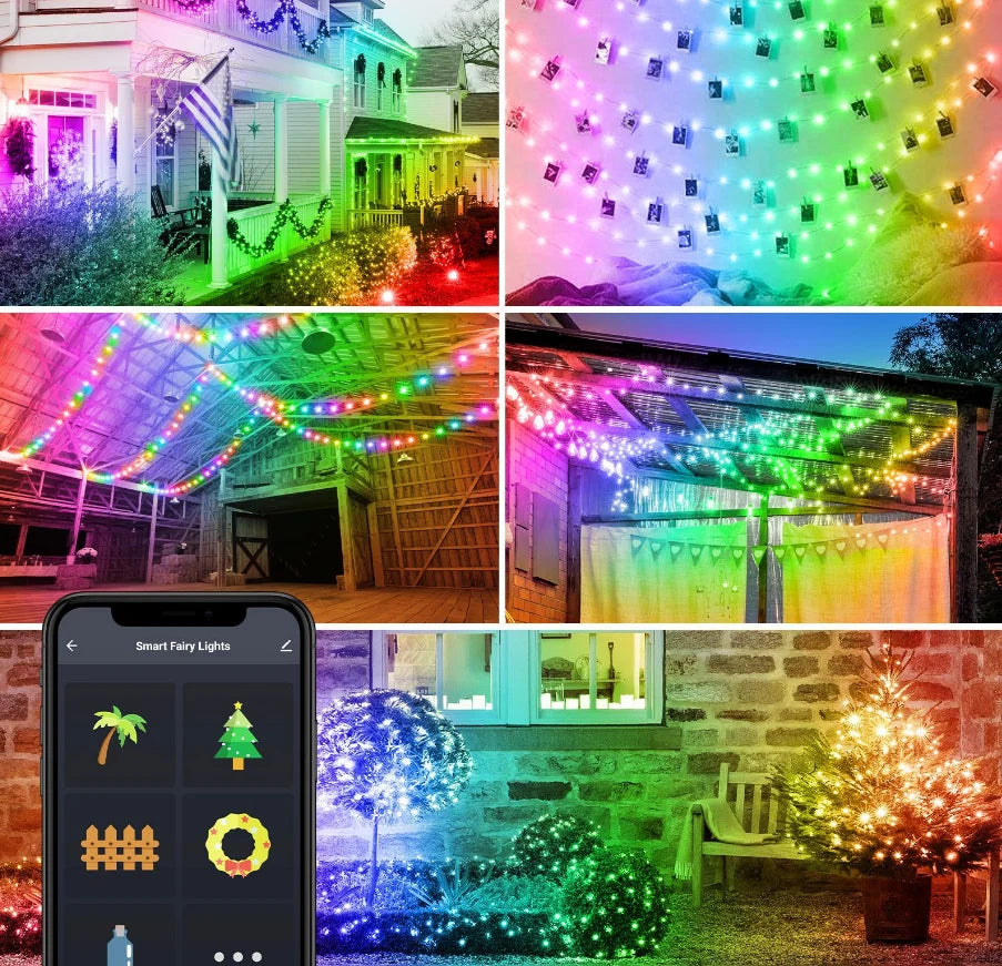 Hot Selling Bulb Solar for Decoration Garden Outdoor Christmas Tree fairy Microphone Waterproof Led String Lights