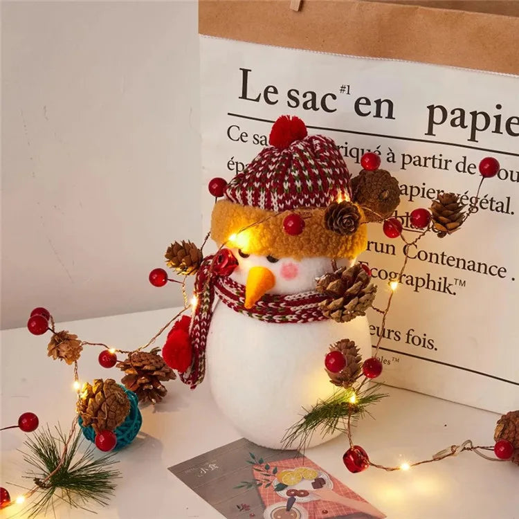 Pine Cones Fairy Lights String Garden Decor Outdoor Led Lights Garland Christmas Ornaments Fairy Outdoor Garland Lights