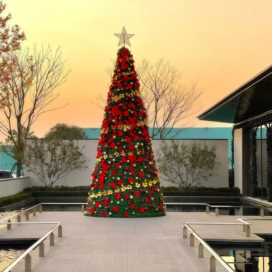Giant Pixel Christmas Tree Oversized Cone Tree for Festive Christmas Decorations