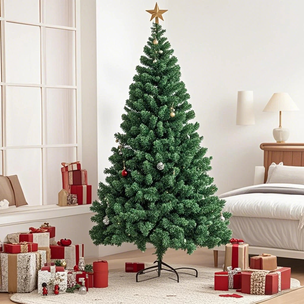 2025 Hot Seller High Quality 5FT 400T PVC Artificial Christmas Tree with Metal Stand for Outdoor Home Decoration