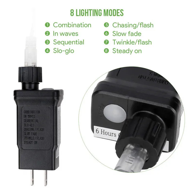 Christmas Decorations 2025 Led Tube Rope String Light Street Garland Fairy Lights New Year 2025 Festoon 10/20/30/40M EU Plug