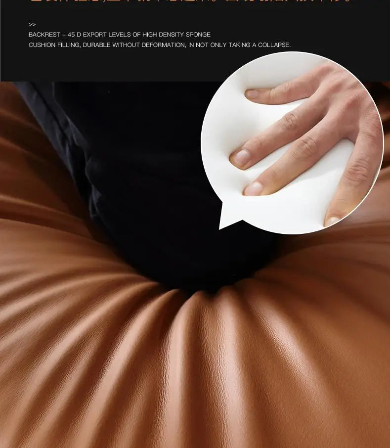 Modern Real Leather Upholstered 1+2+3-Seater Corner Sofa with Black Legs Can be Customzied