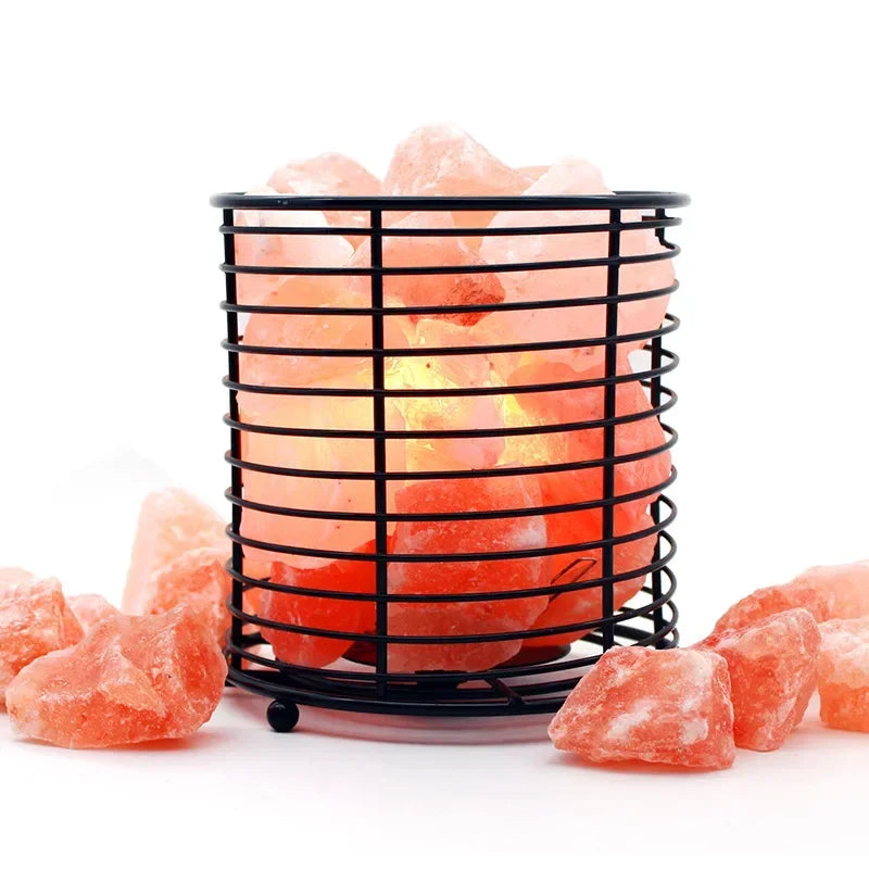 Natural Himalayan Salt Lamp Handcrafted Crystal Salt Rock Warm Light Bedroom Decoration Night Light Bedside Lamp Crafts