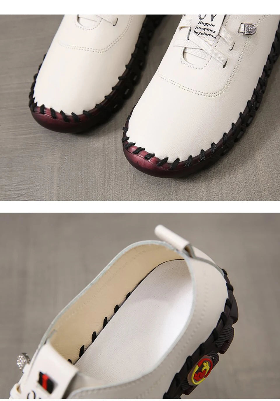 Sneakers Women Shoes Loafers Lace Up Leather Flat New Spring Casual comfortable Mom Shoe Mujer Zapatos Chaussure Femme