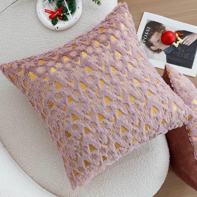 Christmas Cushion Cover the Single Side Personalized Gift 45x45 Cm Home Decorative Pillow Cover for Living Room Sofa Party