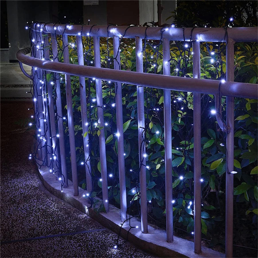 2024 New Year Christmas Decoration String Lights 10M 30M 50M Outdoor Garland Fairy Lights for Wedding Party Garden Tree Street