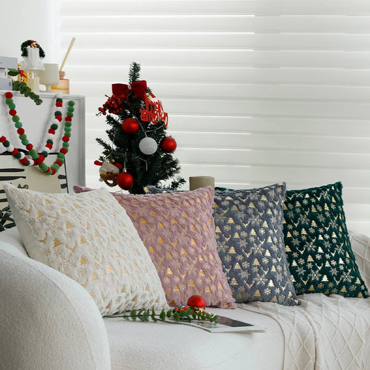 Christmas Cushion Cover the Single Side Personalized Gift 45x45 Cm Home Decorative Pillow Cover for Living Room Sofa Party