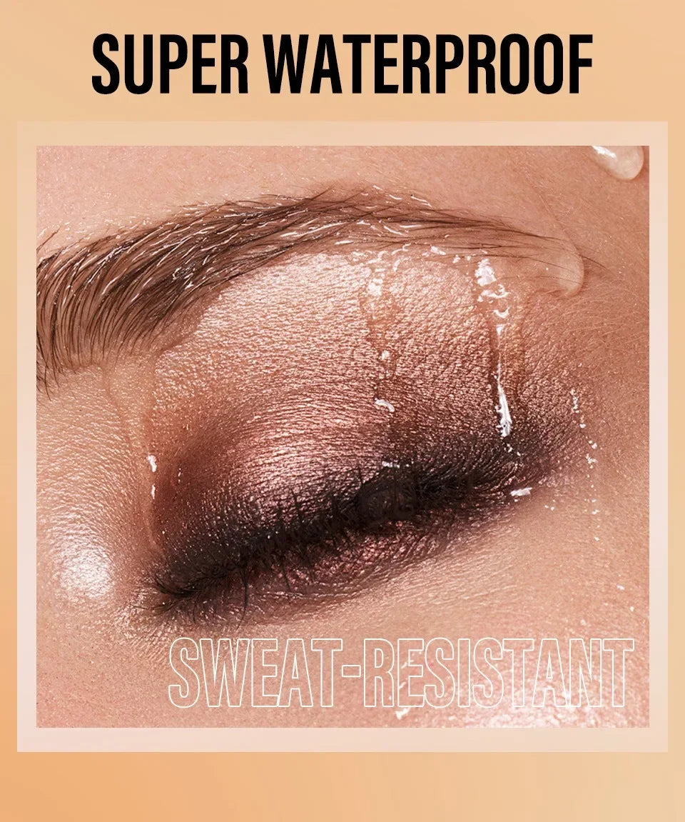 Smoky Dark Black Eyeshadow Pencil Stick Waterproof Pearlescent Matte Metallic Glitter Eye Shadow Highlighter Pen Make Up Tool