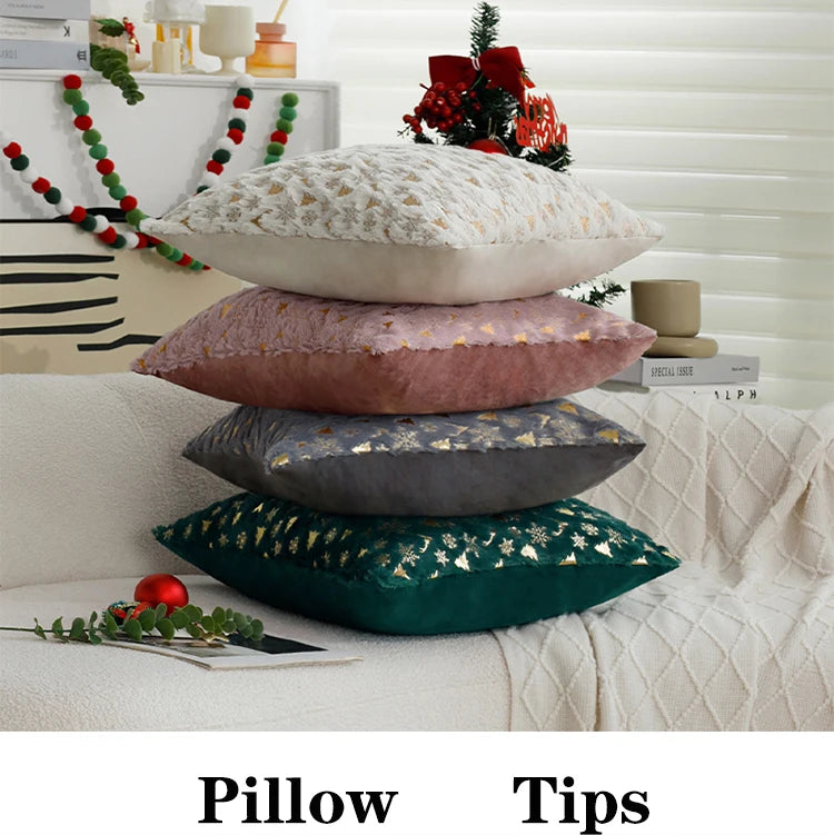 Christmas Cushion Cover the Single Side Personalized Gift 45x45 Cm Home Decorative Pillow Cover for Living Room Sofa Party