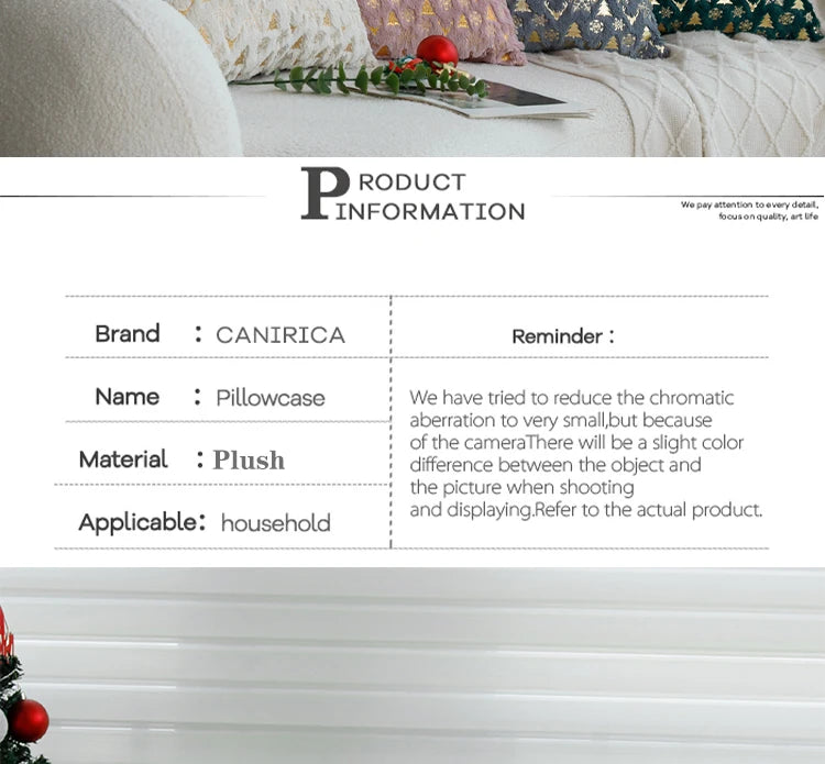 Christmas Cushion Cover the Single Side Personalized Gift 45x45 Cm Home Decorative Pillow Cover for Living Room Sofa Party