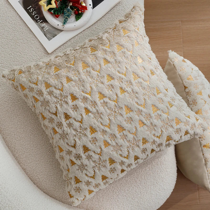 Christmas Cushion Cover the Single Side Personalized Gift 45x45 Cm Home Decorative Pillow Cover for Living Room Sofa Party