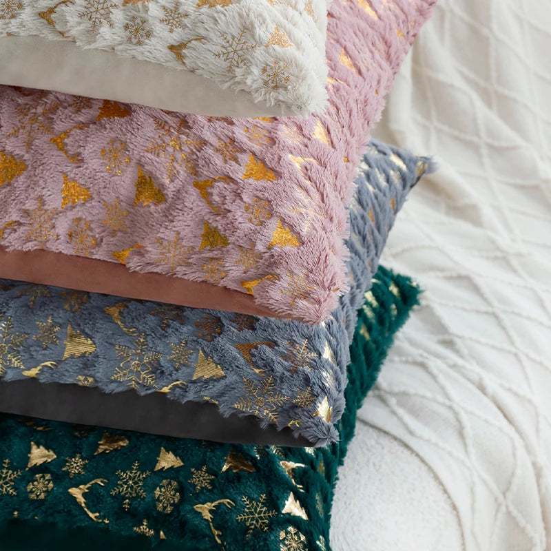 Christmas Cushion Cover the Single Side Personalized Gift 45x45 Cm Home Decorative Pillow Cover for Living Room Sofa Party