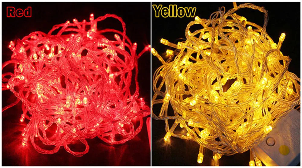 Christmas Lights 5M 10M 20M 30M 50M 100M Led String Fairy Light 8 Modes Christmas Lights For Wedding Party Holiday Lights