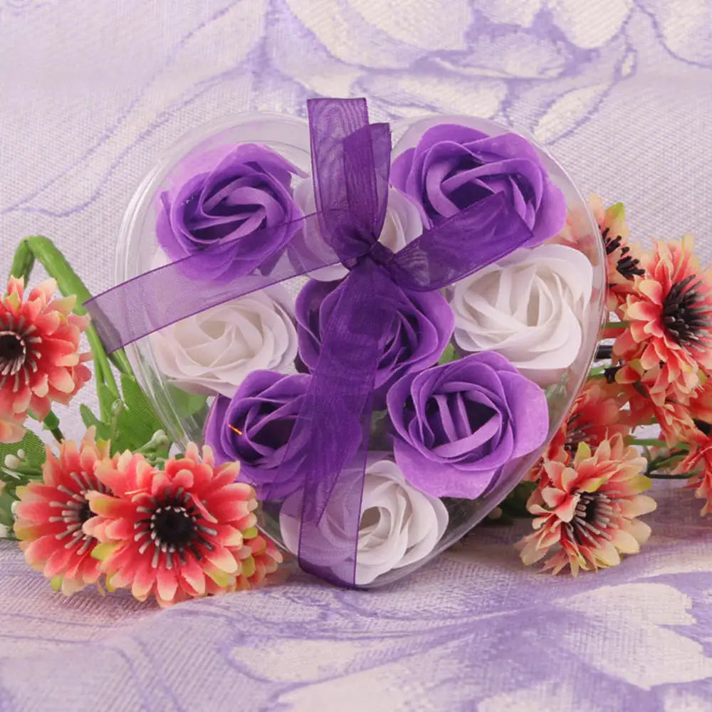 3/6/9 Heads Rose Soap Flower Bouquet Valentine'S Day Artificial Flower Bouquet Gift Women/Men Valentine Day Gift Wedding Decor
