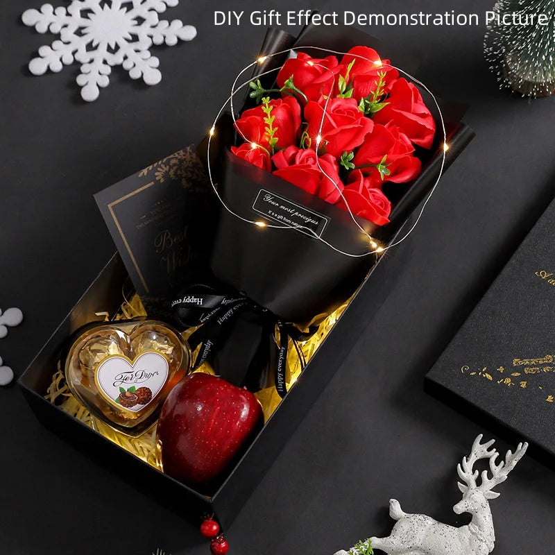 3/6/9 Heads Rose Soap Flower Bouquet Valentine'S Day Artificial Flower Bouquet Gift Women/Men Valentine Day Gift Wedding Decor