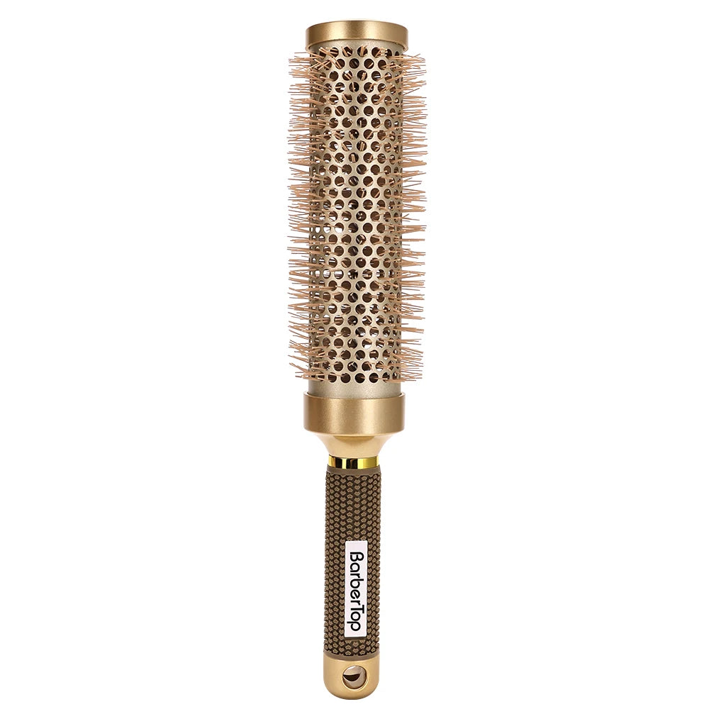 35cm Thermal Protection Hair Roller Brush - Salon Blowout Volumizing Tool for Long Thick Hair, Heat Resistant Styling