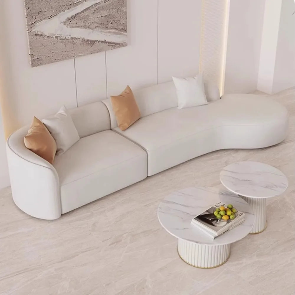 Adults Luxury Living Room Sofas Small Apartment Minimalist Double Reclining Sofa Designer Filler Canape Salon Home Decoration