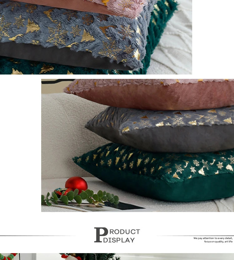 Christmas Cushion Cover the Single Side Personalized Gift 45x45 Cm Home Decorative Pillow Cover for Living Room Sofa Party