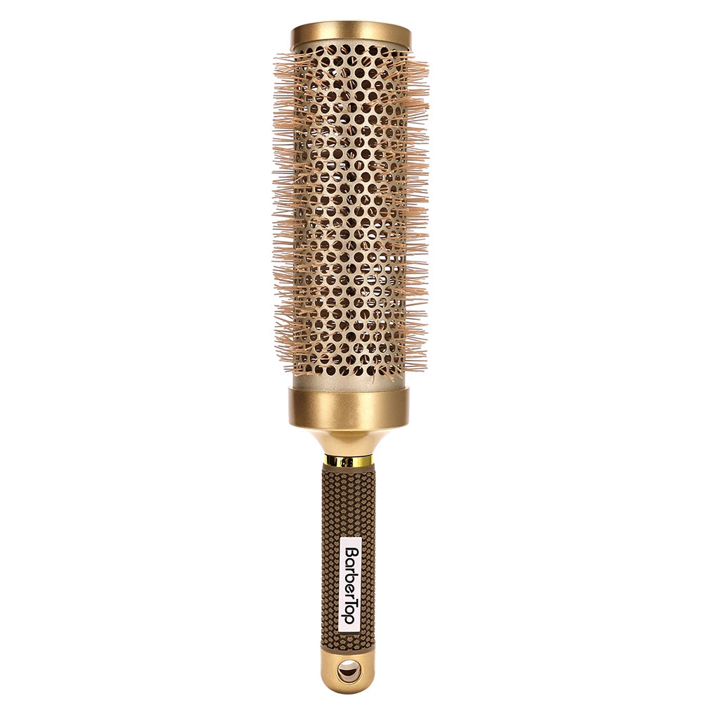 35cm Thermal Protection Hair Roller Brush - Salon Blowout Volumizing Tool for Long Thick Hair, Heat Resistant Styling