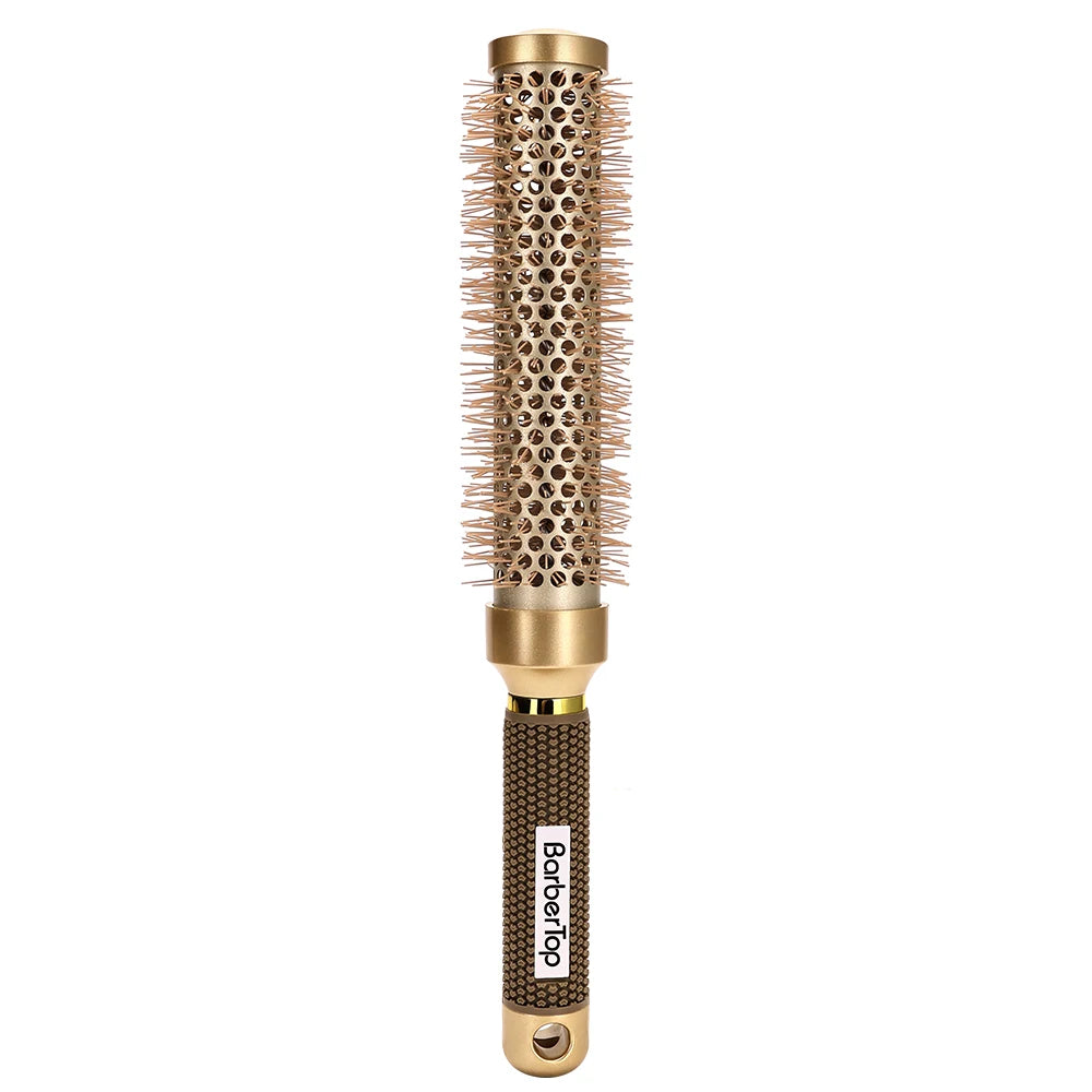 35cm Thermal Protection Hair Roller Brush - Salon Blowout Volumizing Tool for Long Thick Hair, Heat Resistant Styling