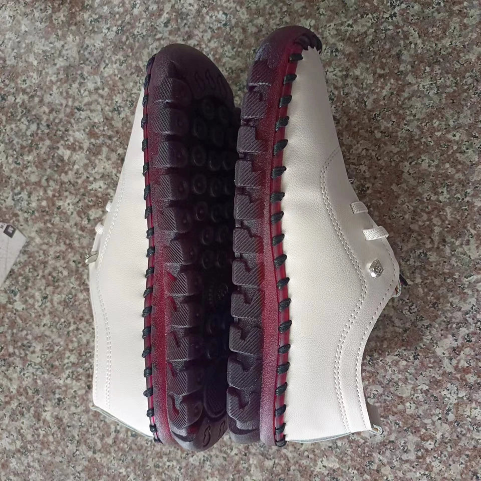 Sneakers Women Shoes Loafers Lace Up Leather Flat New Spring Casual comfortable Mom Shoe Mujer Zapatos Chaussure Femme