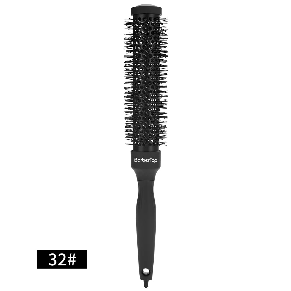 35cm Thermal Protection Hair Roller Brush - Salon Blowout Volumizing Tool for Long Thick Hair, Heat Resistant Styling
