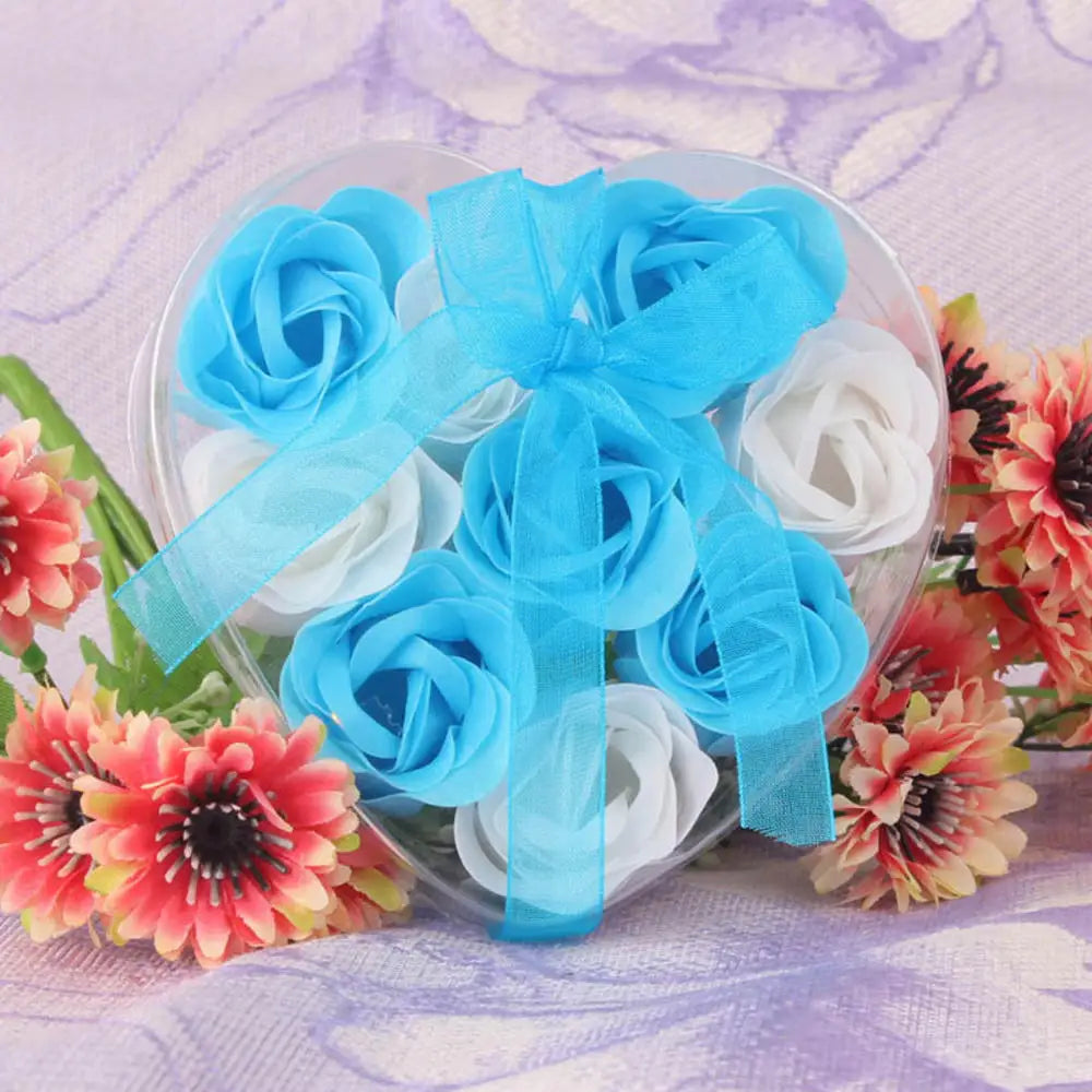 3/6/9 Heads Rose Soap Flower Bouquet Valentine'S Day Artificial Flower Bouquet Gift Women/Men Valentine Day Gift Wedding Decor