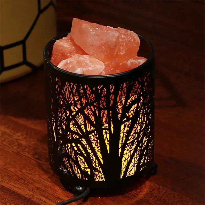 Natural Himalayan Salt Lamp Handcrafted Crystal Salt Rock Warm Light Bedroom Decoration Night Light Bedside Lamp Crafts