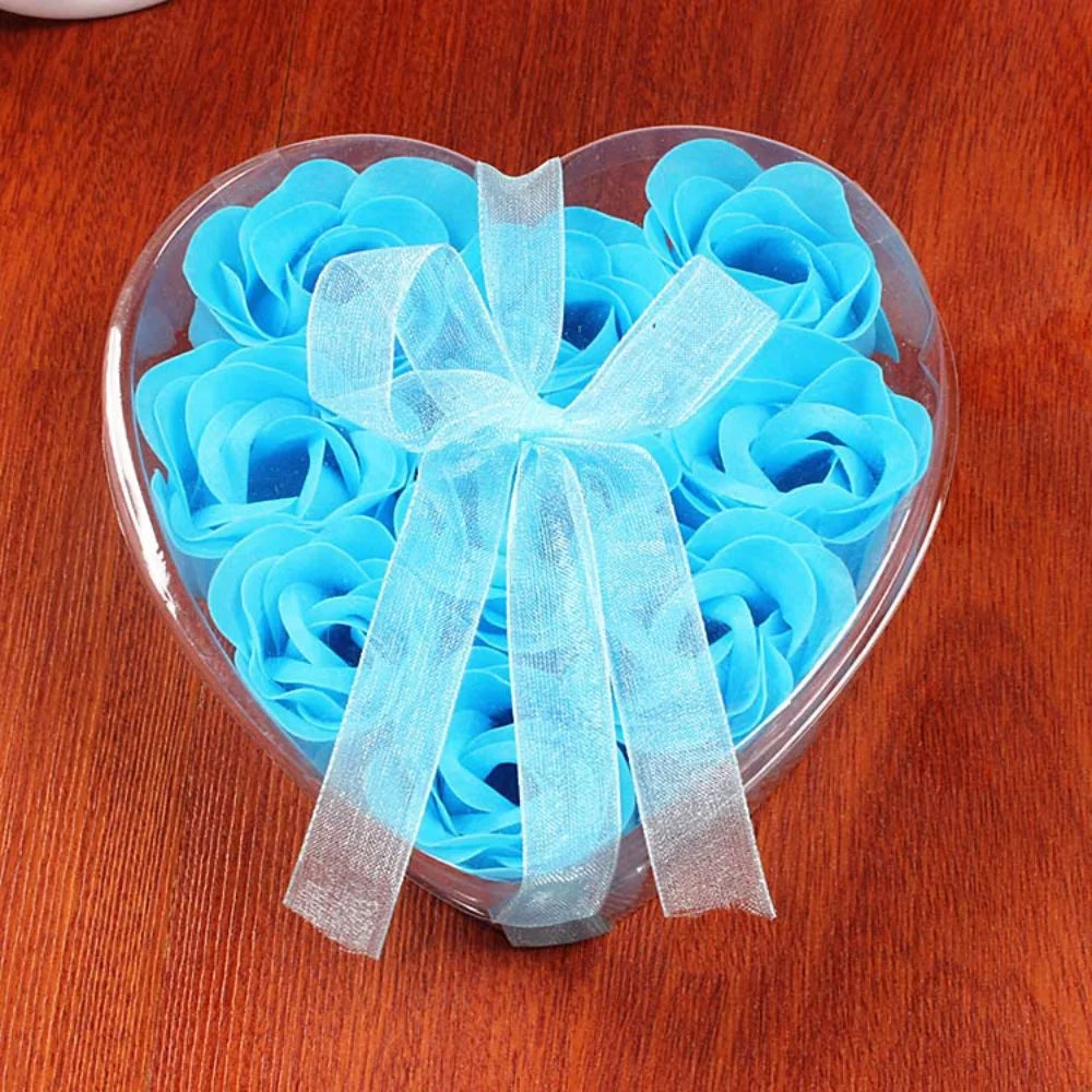 3/6/9 Heads Rose Soap Flower Bouquet Valentine'S Day Artificial Flower Bouquet Gift Women/Men Valentine Day Gift Wedding Decor