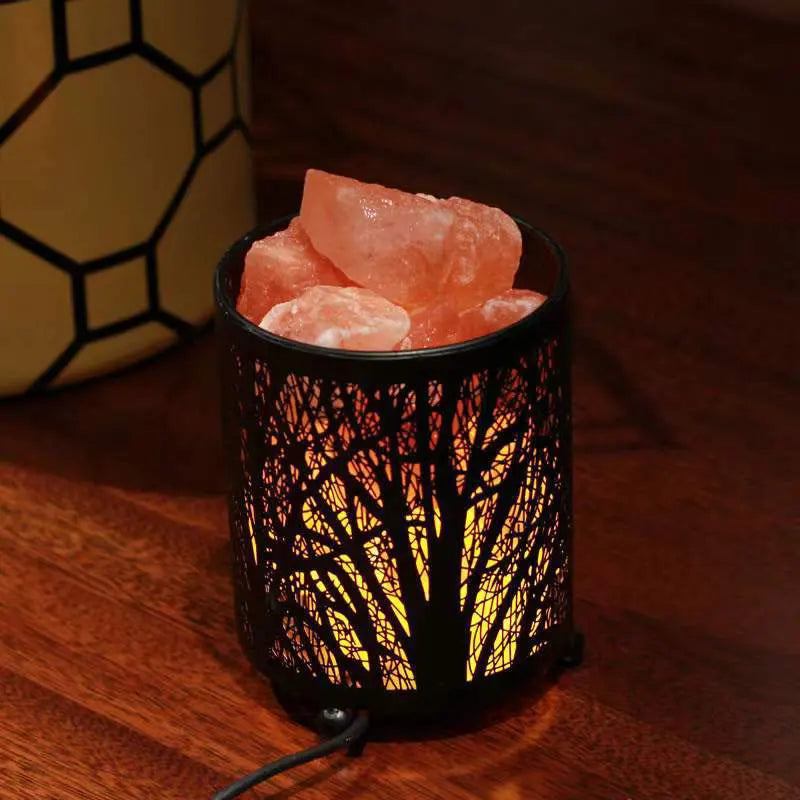 Natural Himalayan Salt Lamp Handcrafted Crystal Salt Rock Warm Light Bedroom Decoration Night Light Bedside Lamp Crafts